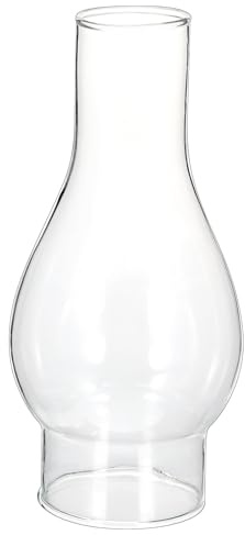 Alipis 6.50 Inch Kerosene Lamp Chimney Glass Shade Replacement Vintage Oil Lamp Glass Chimney for Home Lighting and Emergency Use