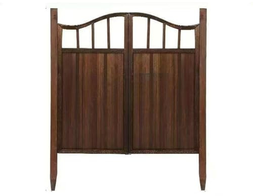 Portail de jardin en bois carbonisé pour une meilleure protection extérieure, idéale pour les cours et les petits jardins. Solution de sécurité élégante et durable
