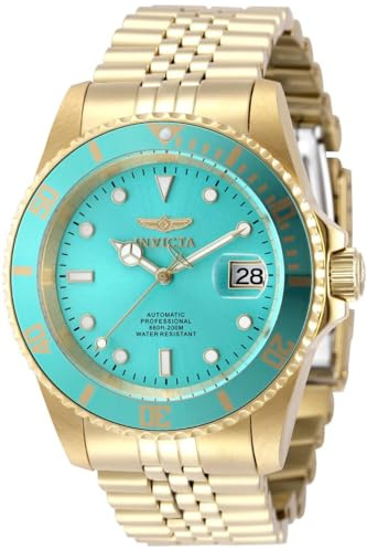 Invicta Pro Diver 49915 Herren Uhr - Wasserdicht - Analog - Automatikuhr - Edelstahl mit blauen zifferblat - 42mm