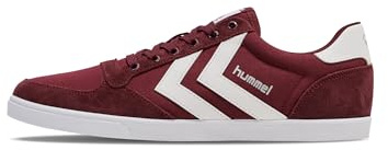 hummel Slimmer Stadil Low Sneaker Damen & Herren - Unisex Schuhe Erwachsene - Freizeitschuhe aus Canvas und Leder - Slim & Low-Cut Design - Normale Schuhweite