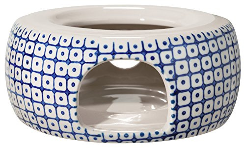 Bloomingville Stövchen Carla Lapis Retro Teewärmer Vintage Kannenwärmer ø 14,5 cm, lapis blau, Keramik