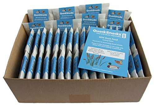 Quack Snacks Floating Wild Swan and Duck Food Pellets (40 Portion Packs)