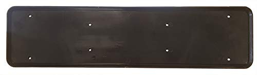 MP Essentials Front or Rear Durable ABS Plastic Car License Number Plate Holder Surround (Pack of 1, Black)