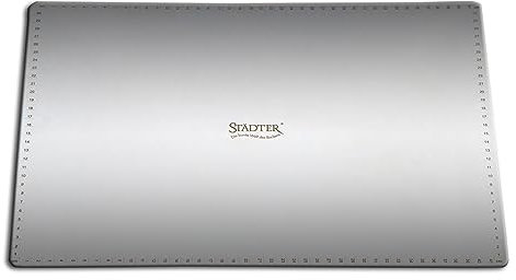 Städter Base para tartas rectangular, acero inoxidable, apta para lavavajillas, perfecta para colocar y decorar de forma segura bases para tartas, tamaño: 43,5 x 32 cm