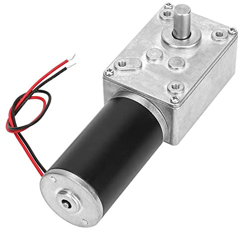 Reversibel Snäckväxelmotor, Dc12V 10-400Rpm Hög Vridhastighet Reducera Växelmotor Elektrisk Växellåda Motor, Snäckväxlad Utbytesmotor Med 8 Mm D-Axel (12V 30Rpm)