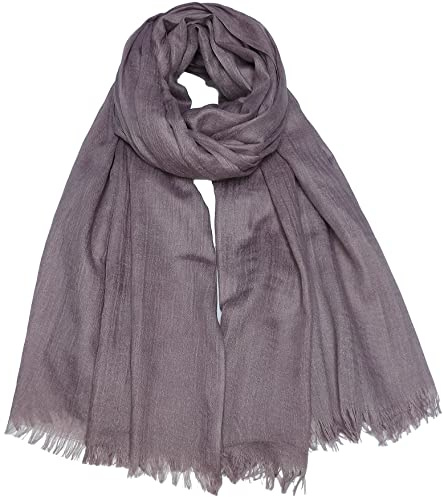 Gragengs Women Summer Scarfs Cotton Lightweight Large Long Gauze Shawl Beach Wrap Plain 75”×43”