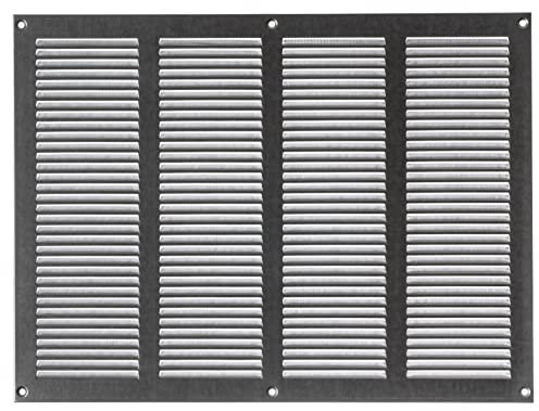 400x300mm Griglie D'Aerazione/Ventilazione in Metallo Zincato - Griglia D'aria con Rete Anti Insetti