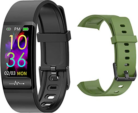 QESTO KSD M8 AI Electrocardiogram Temperature Smartwatch Heart Rate Monitor ECG PPG Blood Pressure Clock Wristband Smart Watch(D)(G)