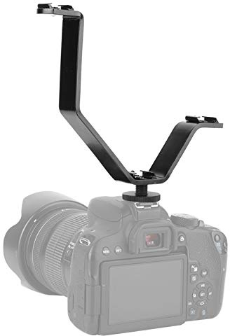 Leichte Ständerhalterung, V-Kamera-Blitz-Speedlite-Ständerhalter und 1/4Hot Shoes-Halterung für Fülllicht, Mikrofon