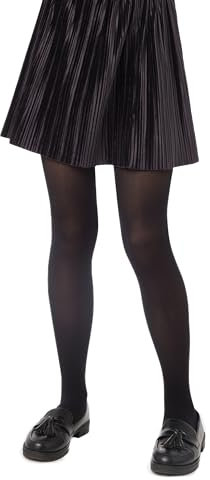Conte elegant Velour Schicke Kinderstrumpfhose - Alltagsstrumpfhosen - Ballettstrumpfhosen - Ballett Strumpfhose Kinder - Tanzstrumpfhose für Mädchen - 60 DEN - 140-146 - Nero - 1 Stück
