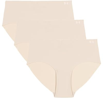 Under Armour Confezione da 3 Slip Hipster da Donna Pure Stretch – Invisibili, Senza Cuciture, Non Lascia segni, Ultraleggeri, Comfort Tutto Il Giorno