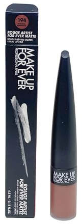 MAKE UP FOR EVER Rouge Artist For Ever Matte 24HR Longwear Liquid Lipstick 194 Immortal Rosewood