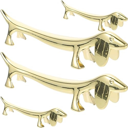 DOITOOL 4pièces Porte-Baguettes Repose-Baguettes Forme De Chien Métal Et Acier Inoxydable Support De Baguettes Accessoire De Cuisine