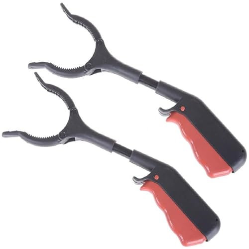 ILiemao Pince de Préhension 2 Pinces, Outils de Ramassage, Ramasse Dechets, Convient Aux Personnes Âgées Handicapées Enfants Adultes Jardin Maison de Retraite Petite Taille(Size:30 cm 12 in)