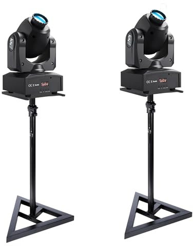 Ibiza - Set mit 2 LED-Scheinwerfern PARTY-SPOT7 10 W DMX – 2 Halterungen Ibiza SST02 – Abendveranstaltungen DJ Party Geburtstag Pro, Club, Bar