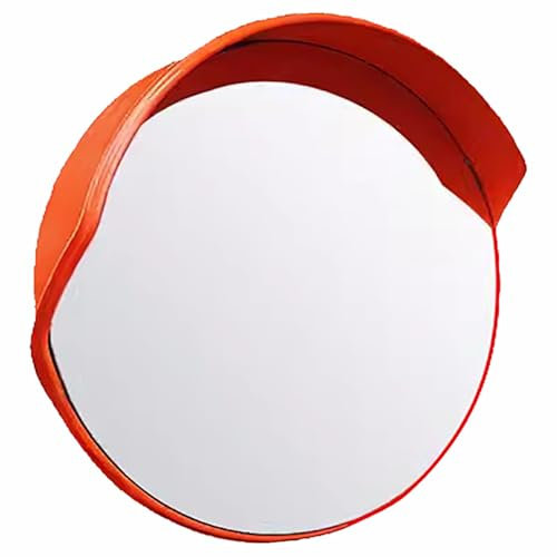 HDYZJQ verkehrsspiegel Verkehrsspiegel für Tote Ecken mit Weitwinkel, großer konvexer Spiegel zur Wand-/Stangenmontage, Einfahrts-/Garagenspiegel, Einparkhilfe-Sicherheitsspiegel(18in/45cm)
