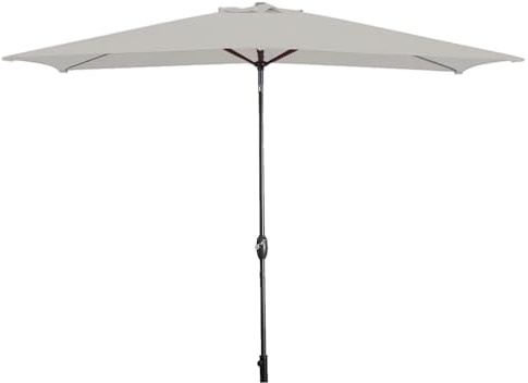 MARBUENO SUMMER Ombrellone Marbueno in acciaio 8 stecche 200 x 300 cm Poliestere Bianco Giardino, Piscina e Terrazza 10494