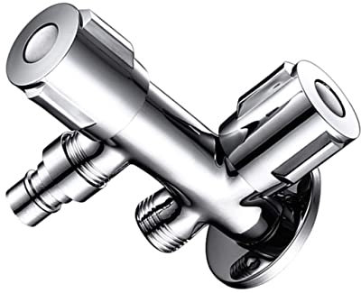WHAMVOX Absperrventil Für Waschmaschine Wasserabsperrventile Aus Edelstahl Zwei Ausgänge Für Individuelle Wasserflusssteuerung Geeignet Für Warmwasserbereiter Waschmaschine Waschbecken Und