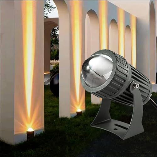 Spots Rotatifs 10W - Appliques Murales D'extérieur, Projecteurs À Faisceau Étroit Étanches IP65, Projecteurs LED Longue Portée, Projecteur À Faisceau LED, Éclairage Architectural Extérieur(White,24V)