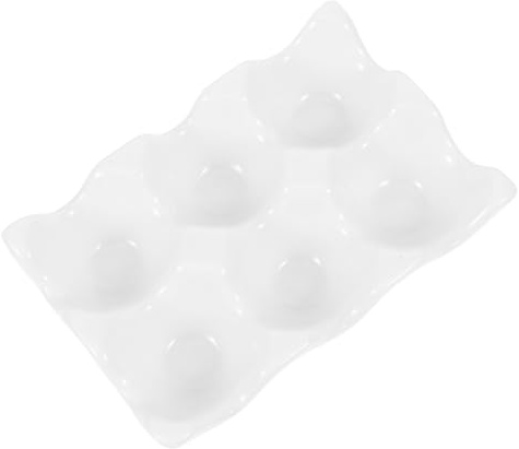 Gatuida 1pezzi Contenitore per Uova Vassoio per Antipasti Organizer per Uova Scomparti Comodo Vassoio per Servire Uso Domestico