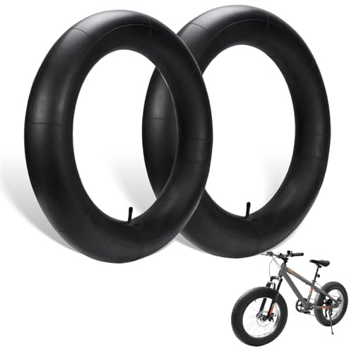 CeyKvo fatbike-slang 20 x 4 (2-pack) med AV35 Schrader-ventil – lämplig för fate-cyklar och mountainbikes