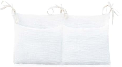 GNALIA Fasciatoio Da Parete Organizer, 1 Pezzo 38X18Cm Bianco Per Pannolini, Vestiti E Giocattoli, Appendibile A Culla E Fasciatoio