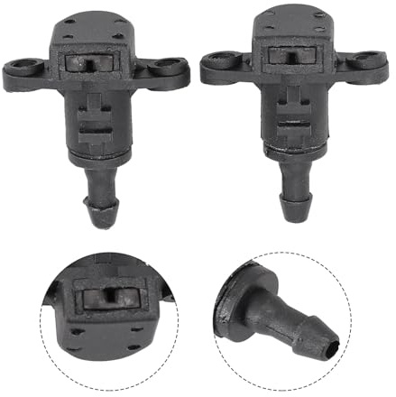 MoSundi Paire de gicleurs de lave-glace compatibles avec Kia Ceed Mk2 2012-2018, Pro Ceed Mk2, Picanto Mk2 2011-2017, Rio Mk3 2011-2017, Noir