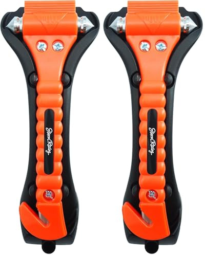 SIMONI RACING EH Martelletto D’Emergenza 2 in 1 per Auto (Confezione da 2)