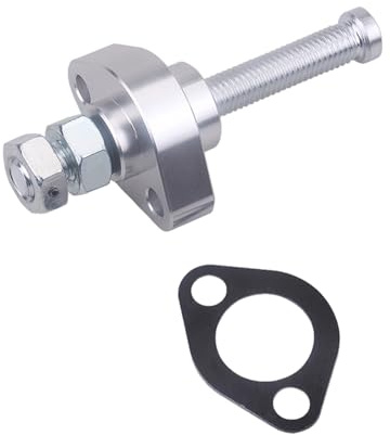 ZDETGU Sostituzione Manuale del Tenditore della Catena di Distribuzione della Camma per Migliorare le Prestazioni e il Montaggio per le Esigenze della Tua Moto (SILVER)