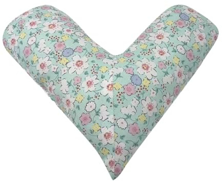 FewNvWa Support Cushion Ergonomic Heart Shaped Pillow Chest Cushion with Soft Polyester Fiber Comfortable Padding Suitable for Home Living Room