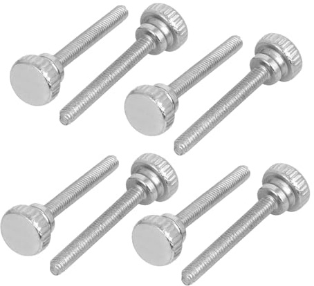 sourcing map M4x30mm Vis Moletée Tête entièrement fileté fixation 8Pcs