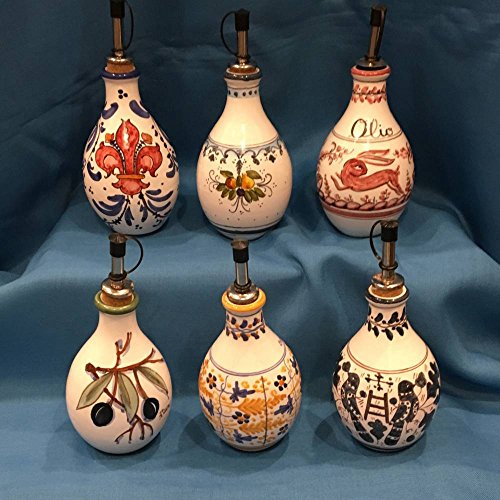 Céramique peinte à la main ricceri : Huilier différents décors – 125/250 cl Huilier 125 cl