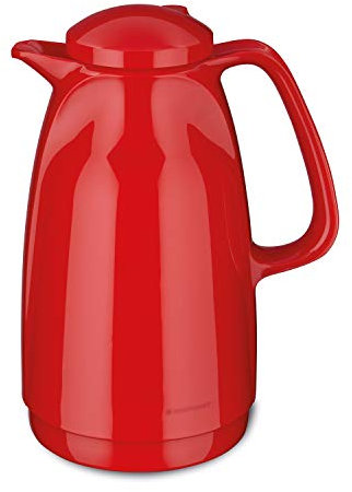 ROTPUNKT Isolierkanne 227 Bella 1,5 l | Zweifunktions-Drehverschluss | BPA-frei - gesundes Trinken | Made in Germany | Warm + Kalthaltung | Glaseinsatz