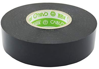 10x Isolierband schwarz 19mmx25m CABLO Elektro-Aufkleber 19mm 25m