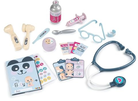 Smoby Baby Care Valigetta Pediatra con 19 Accessori, + 3 Anni, 7600240301