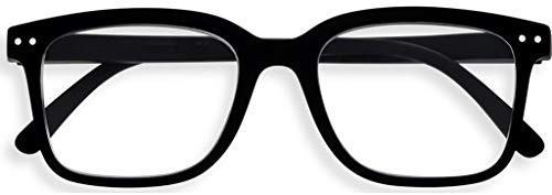 IZIPIZI Reading Shape L Black Lesebrille für Altersweitsichtige in rechteckiges Übermaß Form, universelles Unisex-Modell, Dioptrie: +2.5, LMSLC01_25