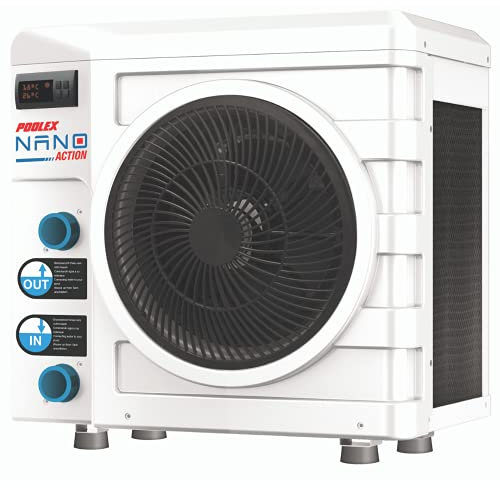 POOLEX POOLSTAR Nano Action 3kW - PC-Nano-A3 - Pompa di Calore per Piscina dedicata alle Piccole Piscine Fuori Terra - Consumo di 600 W - Volume del Bacino da 10 a 21 m3