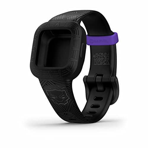 Garmin Marvel Garmin Schnellwechsel-Armband aus Silikon für Vivofit Jr. 3, Ersatzarmband, TU EU, Marvel Black Panther