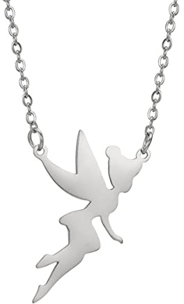 EUEAVAN Hada Pixie Ángel Campanilla Collar Colgante Princesa Wendy Exquisita Bailarina Mágica Ballet Gargantilla Joyería Cuento de Hadas Cotización Niñas