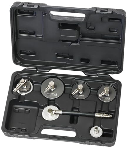 SW-Stahl 01494L Bremsenentlüfter Adapter Set, 6-teilig - Adaptersatz | Universal Bremsflüssigkeit Adapter für Ausgleichsbehälter, ideal zur Entlüftung und Befüllung in der Werkstatt