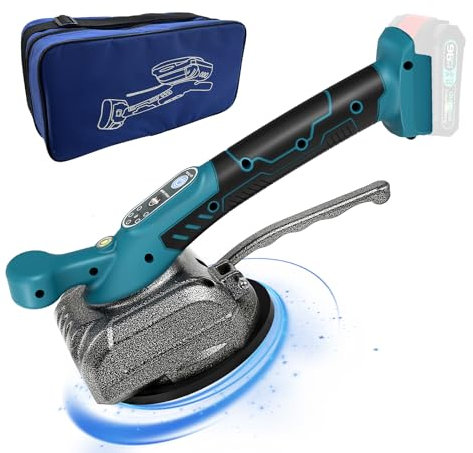 Fliesenleger Maschine für Makita 18V, Elektrische Fliesen Vibrator Mit 4,7 x 4,7 zoll Saugnapf 5 Gänge einstellbar 80kg Aufnahmekapazität Fliesen Fliesenleger Maschine Geeignet für 39 zoll Fliesen