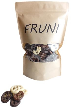 FRUNI Schoko Pretzel Mix | Pretzeln überzogen mit Vollmilch-, Zartbitter- und weißer Schokolade (1000g)