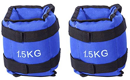Verstellbare Knöchelgewichte für Fitnessstudio und Yoga, 3 kg, Fitnessgeräte für Handgelenk, für Fitness und Stärketraining, 2 Stück