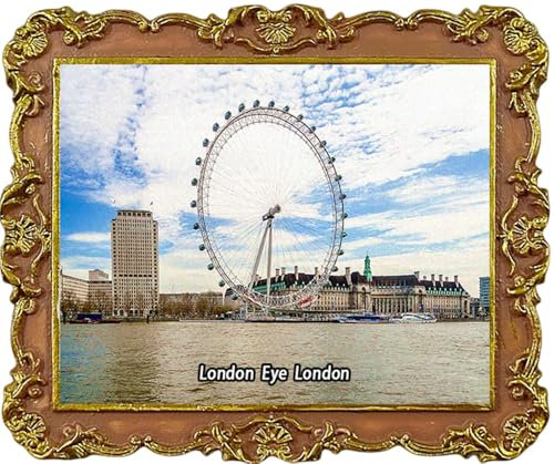 London Eye London UK Kühlschrankmagnete, Touristen-Souvenir, Kühlschrankdekoration, Magnet