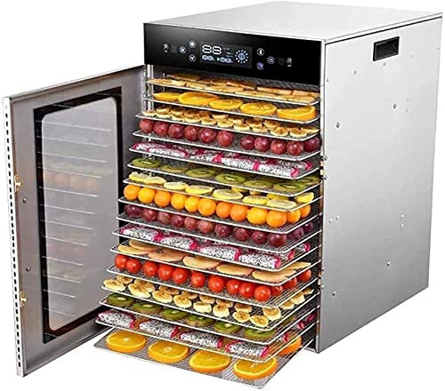 Déshydrateur alimentaire Déshydrateur alimentaire commercial Installation facile, minuterie numérique réglable et contrôle de la température | Séchoir pour viande séchée, herbes, viande, bœuf, fruits