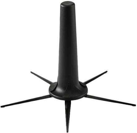 Klappbarer Saxophonständer, Sopransaxophonständer, 5-Bein-Saxophon-Präsentationsständer, mit 5-Bein-Klappfuß und rutschfesten Füßen, schwarz, für Frauen, Männer, Teenager, Musiker