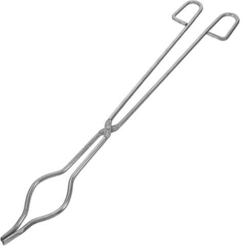 OSOLADY Pinza Per Crogioli in Acciaio Inossidabile Morsetto Antiscivolo Per Becher Da Laboratorio Impilatore Di Crogioli Per Uso Scientifico