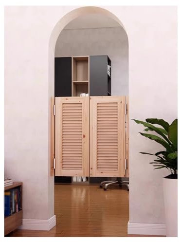 XPLKQXE CAF-e Schwingtüren aus Massivholz, Innentüren für Zuhause, mit Scharnieren, automatisches Schließen, für Bar, Salon, Schwingtüren für Küche, Geschäft, Eingang, Kneipe (120 x 100 cm)