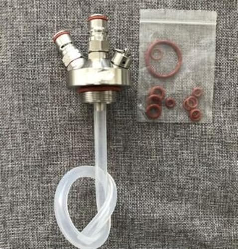 MNEVZX bierbrauset Mini-Fasszapfspender mit 12'' Bierschlauch für Mini Craft Beer Growler Homebrew Spear Heimbrau-Sets(Mini keg)