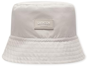 LARKSON Regenhut Damen Herren Beige - Mats - Regenmütze in Zwei Größen - Fischerhut Wasserdicht für Outdoor Festival Freizeit - wasserdichte Regenhaube Wassersäule 10000 mm